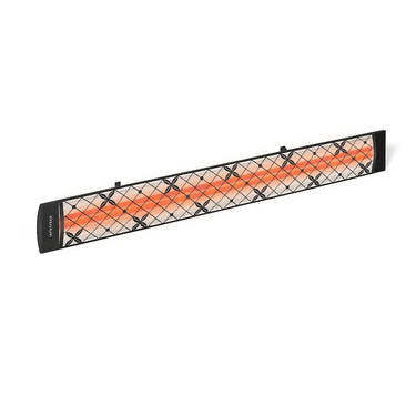 Infratech Motif Collection 61 1/4-Inch 6000W Dual Element 240V Electric Infrared Patio Heater - Black W/ Traditional Fascia - CD6024BL4
